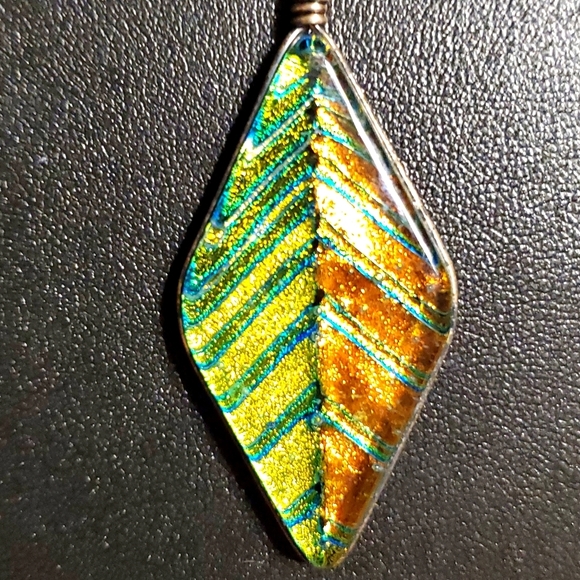 Pendant and Earring Set Black Rope Chain - Picture 2 of 4